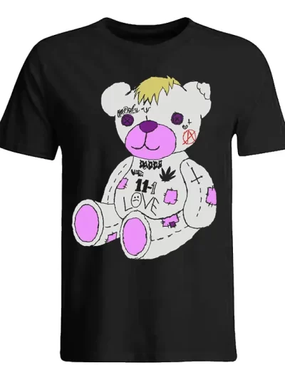 Remera Moda Rapero Lil Peep Oso Peluche Cry Baby