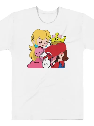 Remera Mario Bross Y Princesa Juntos Amor De Febrero