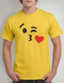 Remera Emoji Cara Enojada Emoticon Dando Beso Emoticones