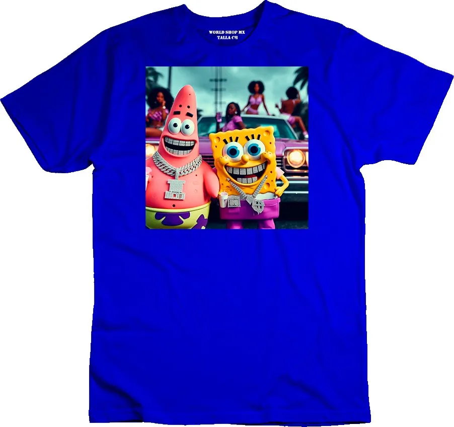 Remera Bob Sponja Y Patricio Estrella