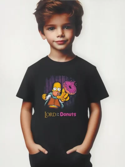 Remera Niño Homero Lord Of The Donuts Homer Donas