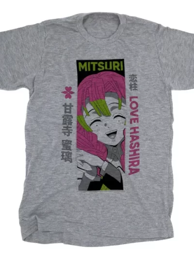 Remera Blanca Pilar Amor Mitsuri Kanroji