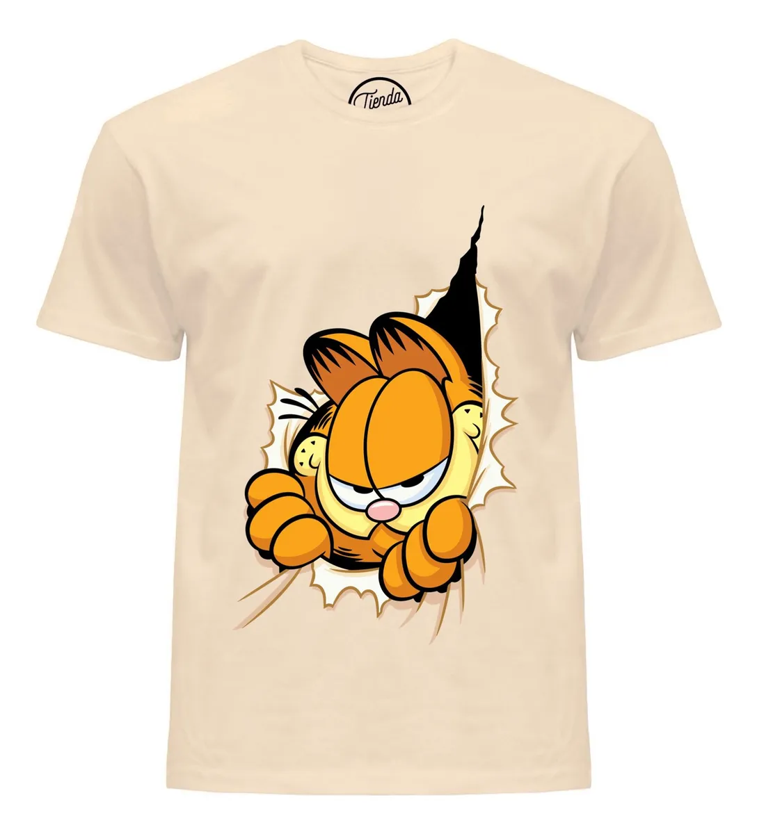 Remera Garfield Asomado