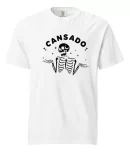 Remera Calaca Aesthetic Cansado Esqueleto Con Estrellas