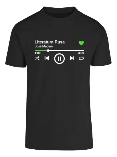 Remera Musical José Madero Literatura Rusa