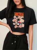 Remera Crop Gomu Gomu No Gatling One Piece