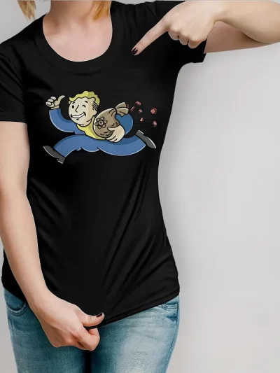Remera Vault Boy Colaboracion Monopoly Thief Fallout