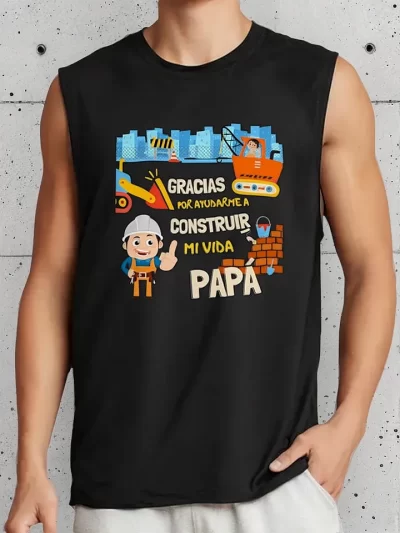 Remera De Papa Contructor De Vida Grax