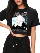 Remera Crop Satoru Gojo Ojos