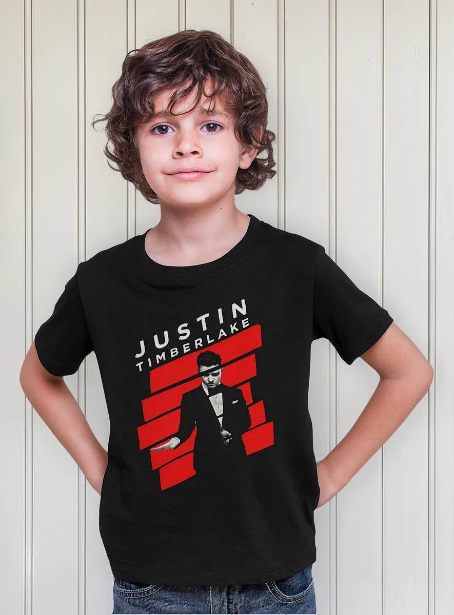 Remera Negra Basica Casual Justin Timberlake Justified