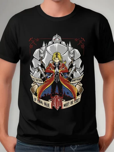 Remera Anime Fullmetal Alchemist Edward Elric Alphons
