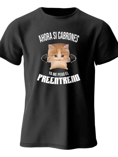 Remera Gym Meme Pre Entreno Rudo Gato Hombre Y Mujer