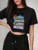 Remera Crop Padres Creativo Papas Era D H