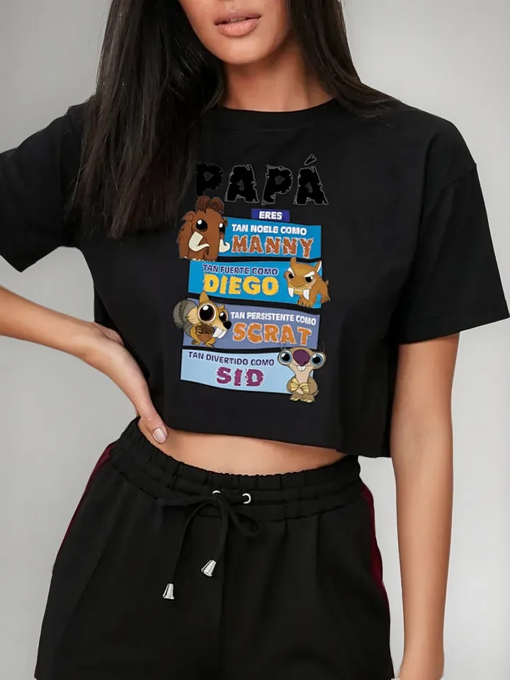 Remera Crop Padres Creativo Papas Era D H