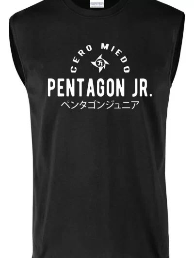 Remera Sin Manga Penta Japonés Cero Zero Miedo 0M Pentagon