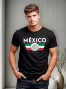 Remera Viva Mexico Tipo Bandera
