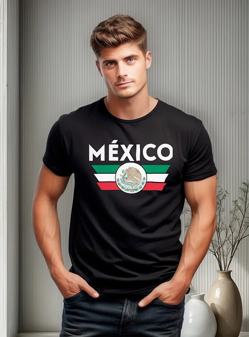 Remera Viva Mexico Tipo Bandera