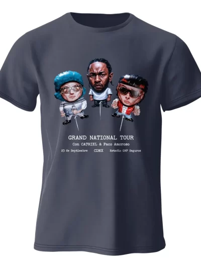 Remera Kendrick Lamar Ca7Riel Y Paco Estadio Gnp México