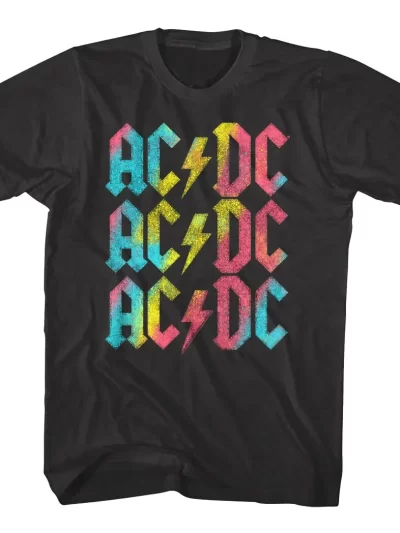 Remera Unisex Logo Retro Banda Acdc Hard Rock Thund