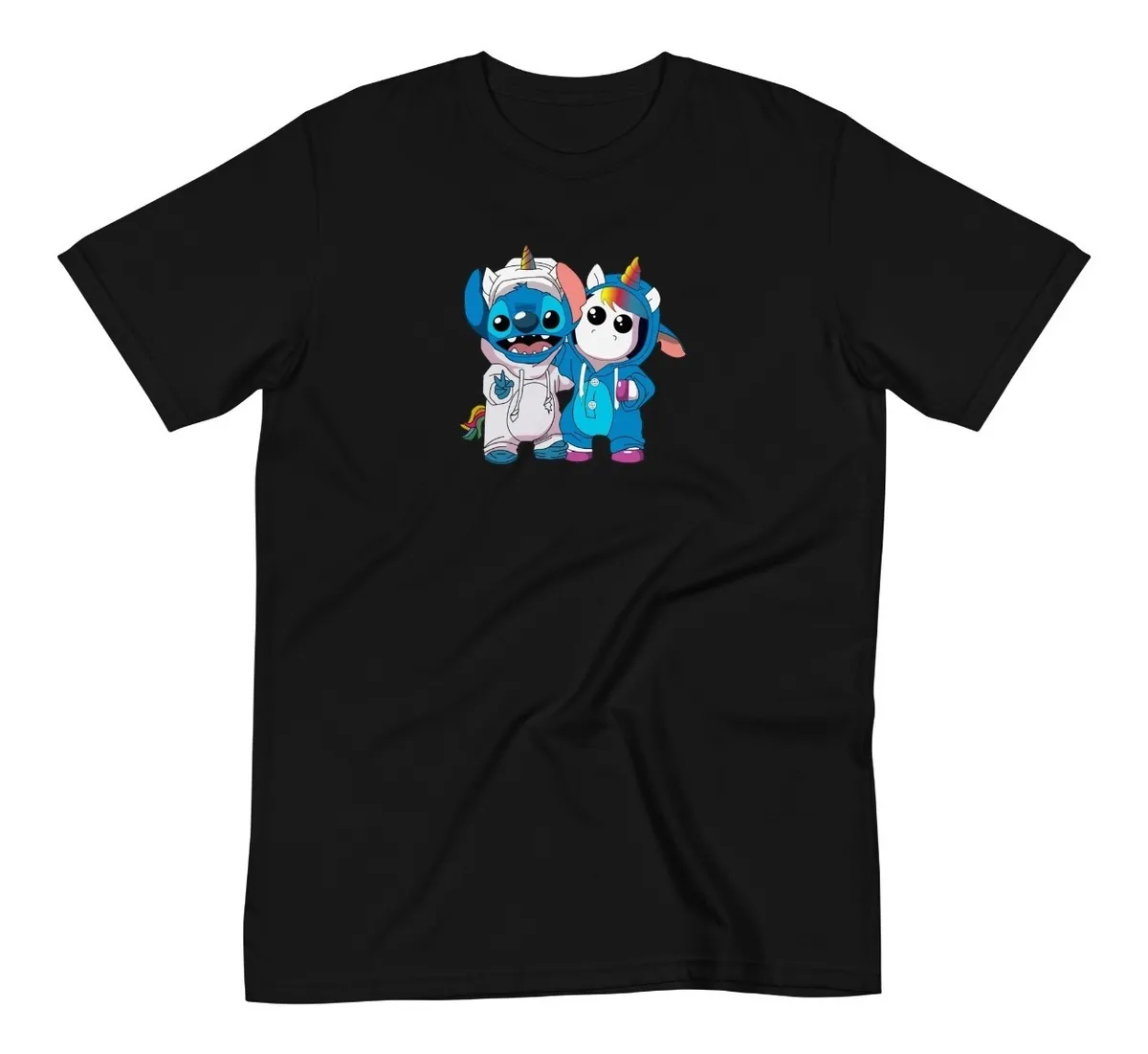 Remera Stich Unicornio Unicorn Abrazados Amor Tierno