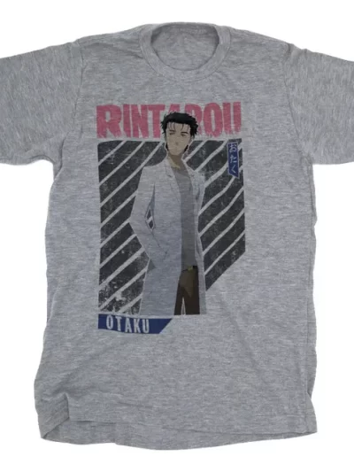 Remera Blanca Rintaro Okabe Steins Gate9