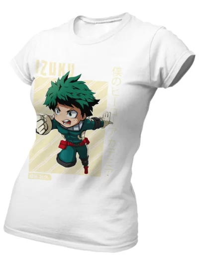 Remera Blanca Bknhero1 Izuku1 Midoriya