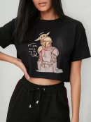 Remera Crop Padre Esta Es Mi Vida Ahora