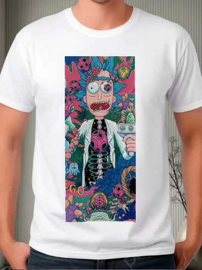 Remera Caricatura Rick Y Morty