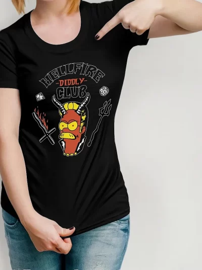 Remera Hell Fire Evil Flanders Simpson