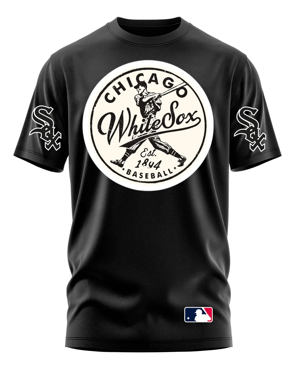 Remera Chicago White Sox Premium Negra
