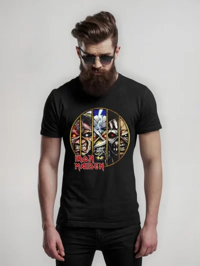 Camiseta Rockera Banda Heavy Metal Iron Maiden Paul C