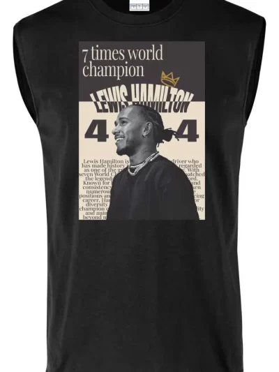 Remera Sin Manga Lewis Hamilton Veces Campeón Fórmula