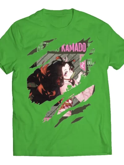 Remera Niño Anime Kimetsu Nezuko Kamado Kawaii