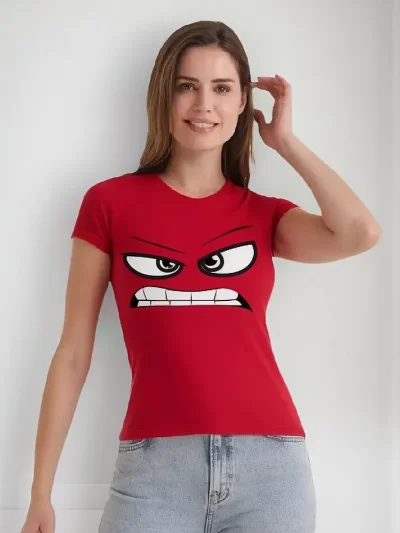 Remera Dama Intensamente Furia Enojo Angry Emocion