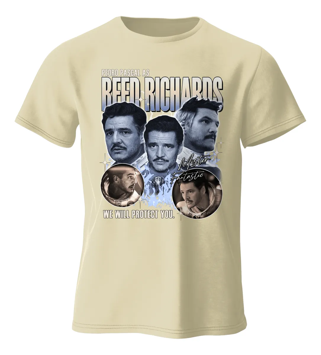 Remera Pedro Pascal Fantásticos Primeros Pasos Película