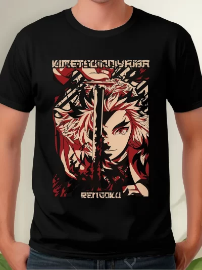 Remera Anime Demon Slayer Rengoku Kyojuro