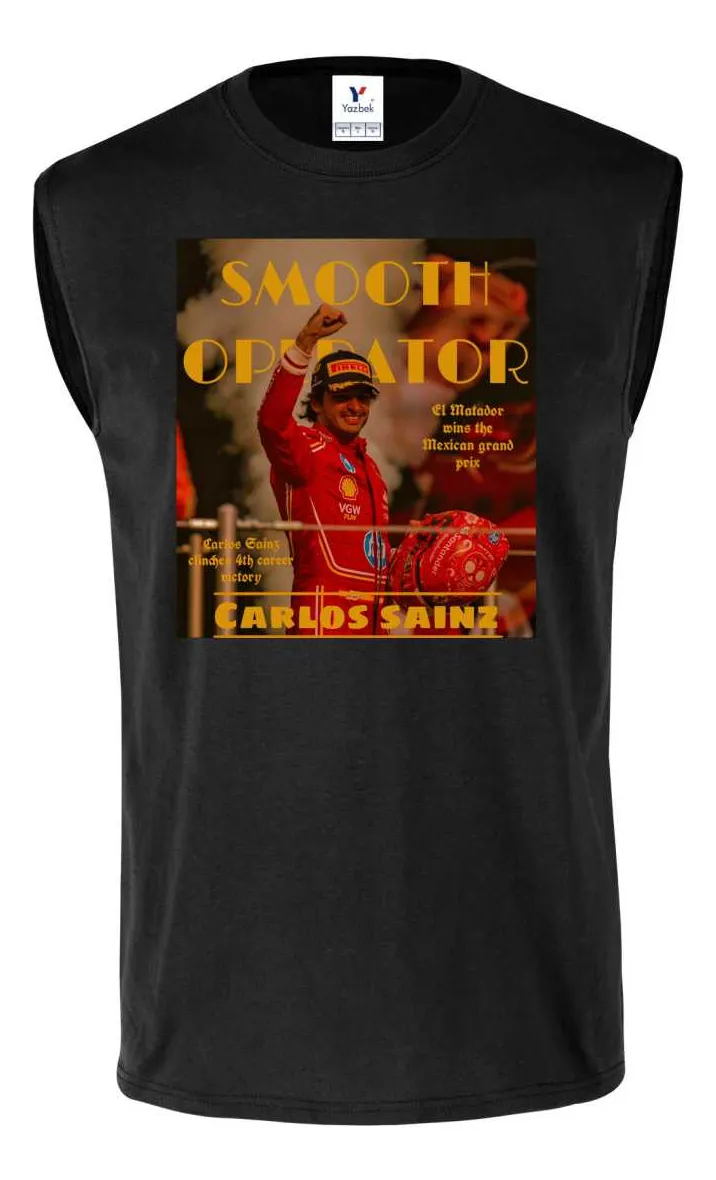 Remera Sin Manga Smooth Operator Carlos Sainz Formula Foto