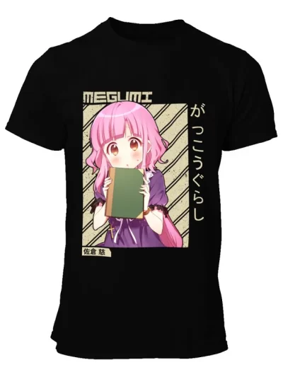 Remera Negra Megumi Sakura Gakkou Gurashi Live