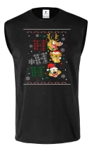 Remera Sin Manga Ugly Sweater Simba Pumba Timon Navidad