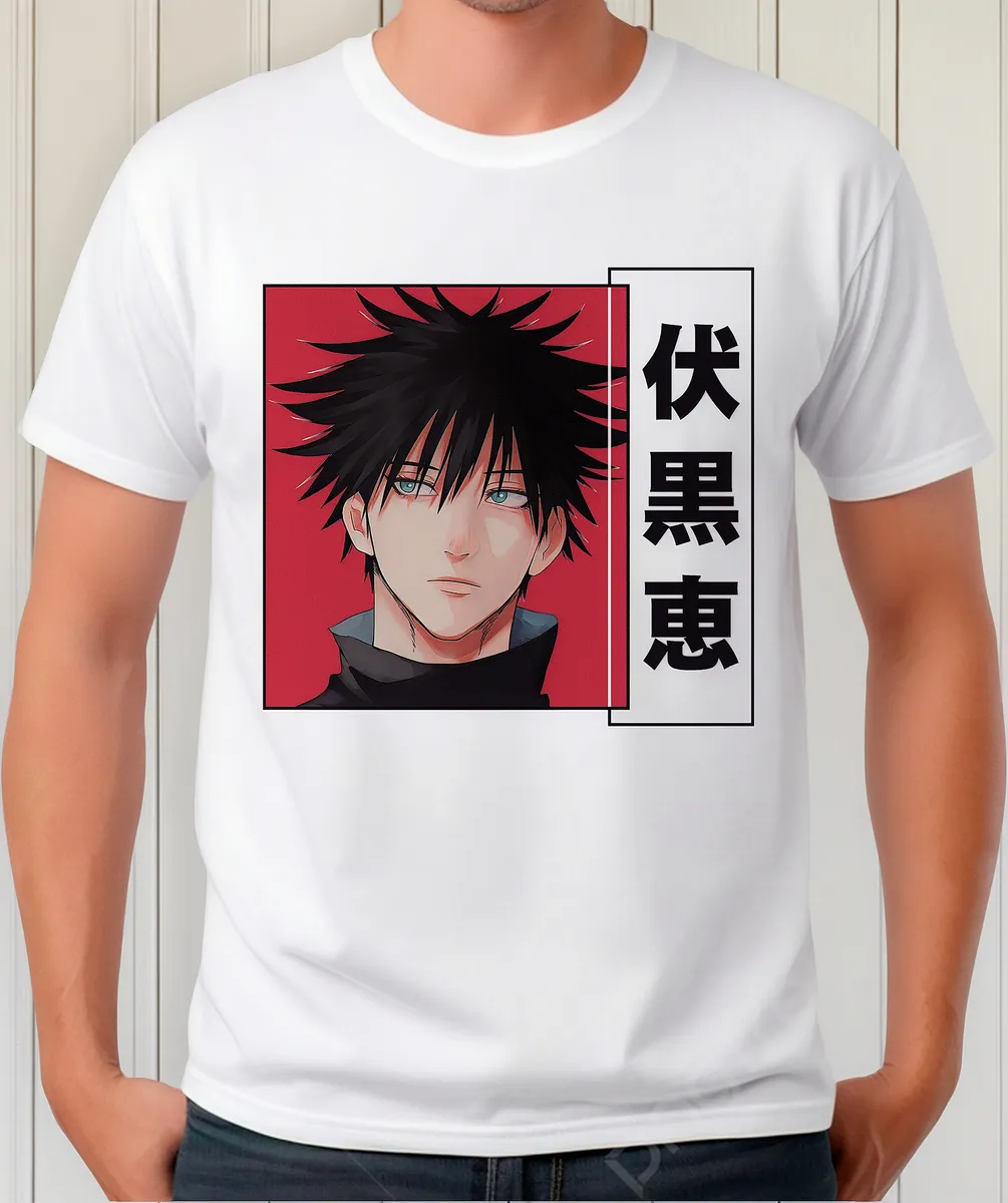 Remera Anime Jujutsu Kaisen Megumi Fushiguro