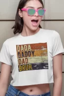 Remera Crop Padre Dad Dad Er