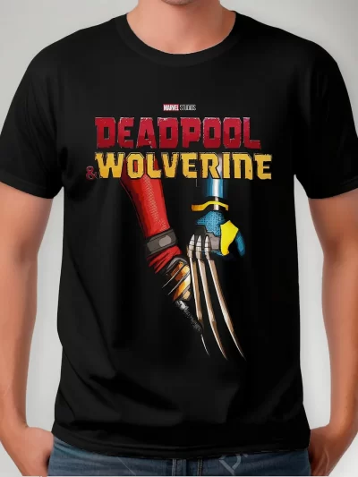 Remera Superhéroe Deadpool Wolverine
