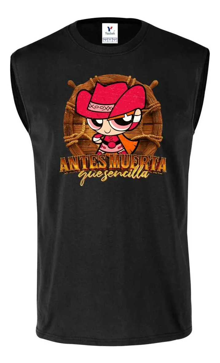 Remera Sin Manga Chicas Superpoderosas Bombón Norteña