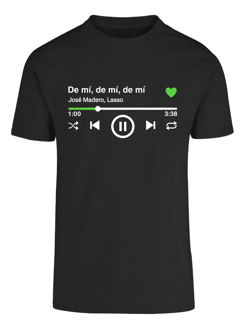 Remera Musical José Madero De Mí De Mí De Mí