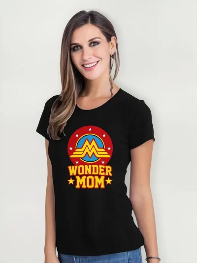 Remera Dama Wonder Mom Maravilla Mamá Madres