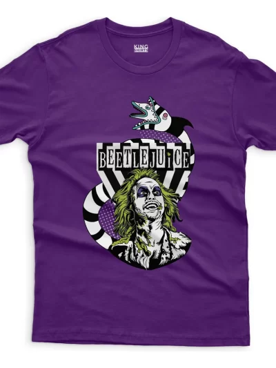Remera Beetlejuice Gusano Película Tim Burton Ilustración