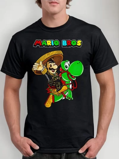Remera Mario Mariachi Bros Viva Mexico Adulto Dama O Niño