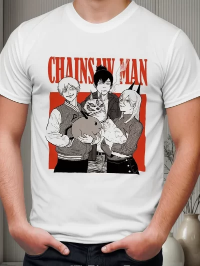Remera Anime Manga Chainsaw Man Denji Power Aki