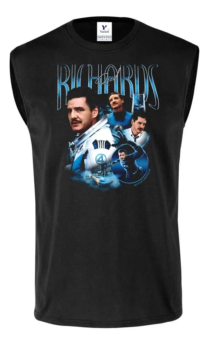 Remera Sin Manga Fantásticos Pedro Pascal Reed