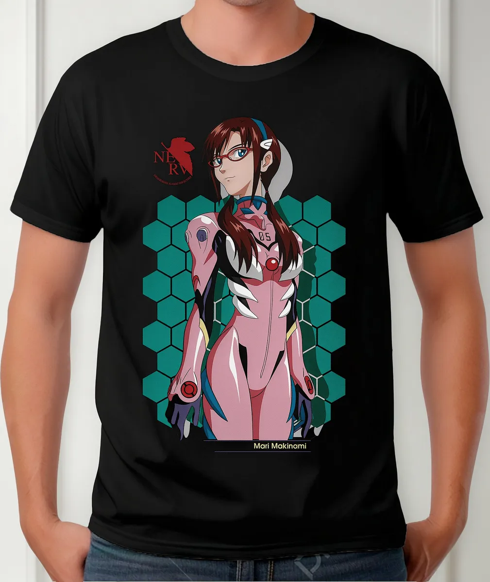Remera Anime Evangelion Mari Illustrious Makina Waifu
